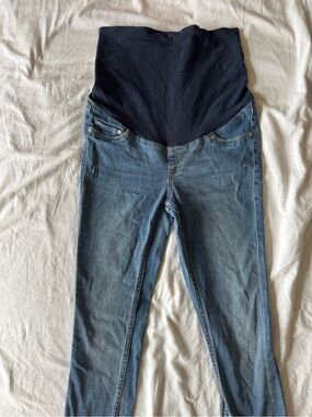 H&M High-Rise Maternity Jeans with Navy Support Panel